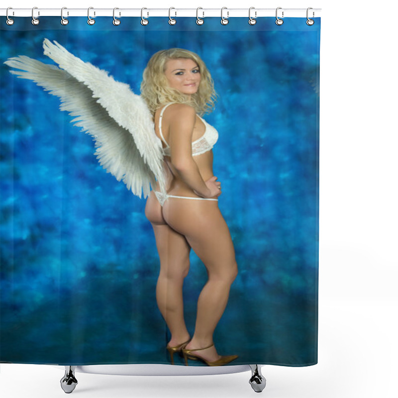 Personality  Sexy Blond Shower Curtains