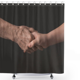 Personality  People Holding Hands Shower Curtains