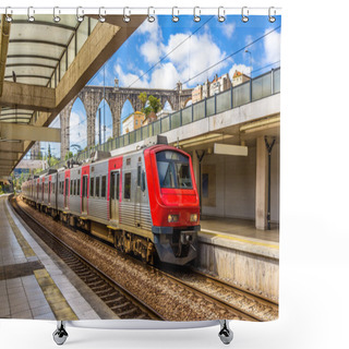 Personality  Regional Train In Lisbon - Portugal Shower Curtains