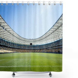 Personality  Empty Football Field Shower Curtains