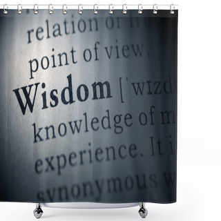 Personality  Wisdom Shower Curtains