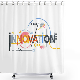 Personality  Innovation Text Banner Shower Curtains