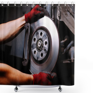 Personality  Brake Repair Shower Curtains
