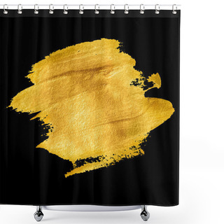 Personality  Gold Acrylic Paint. Vector Illustration Shower Curtains