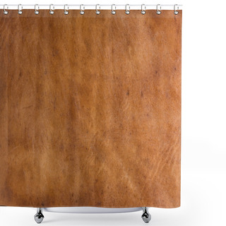 Personality  Old Brown Leather Background Shower Curtains