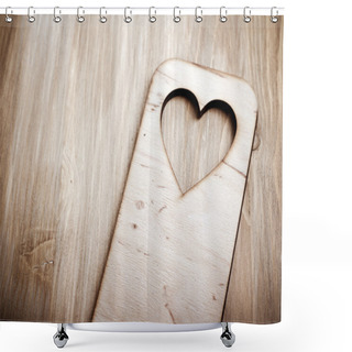 Personality  Wooden Board Textured Surface Background Shower Curtains