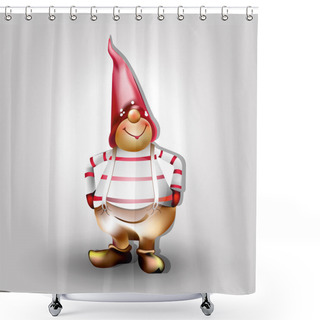 Personality  Gnome Shower Curtains