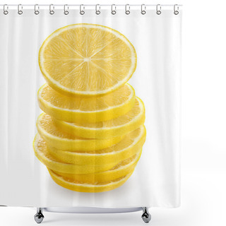 Personality  Lemon Stack Shower Curtains