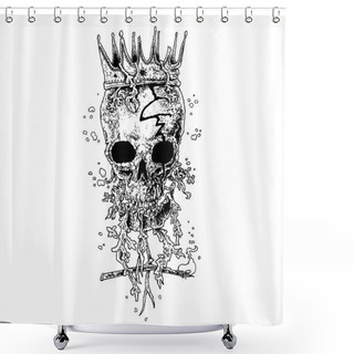Personality  Pirate Skull Shower Curtains