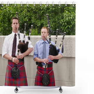 Personality  Bagpipe Players Shower Curtains