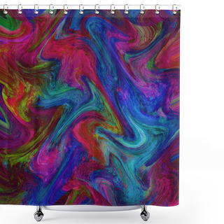 Personality  Colorful Abstract Background Pattern. Fantasy Fractal Concept Shower Curtains