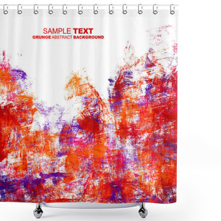 Personality  Grunge Paint Blots Background Shower Curtains