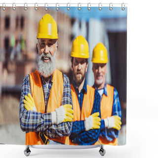 Personality  Construction Workers At Site Shower Curtains