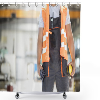 Personality  Manual Worker In Metal Industry  Shower Curtains