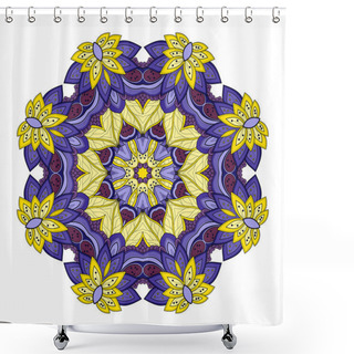 Personality  Beautiful Deco Ornament Colored Mandala Shower Curtains