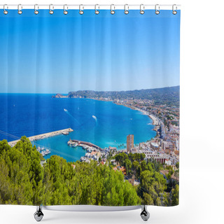 Personality  Javea Xabia Village Aerial In Mediterranean Spain Shower Curtains