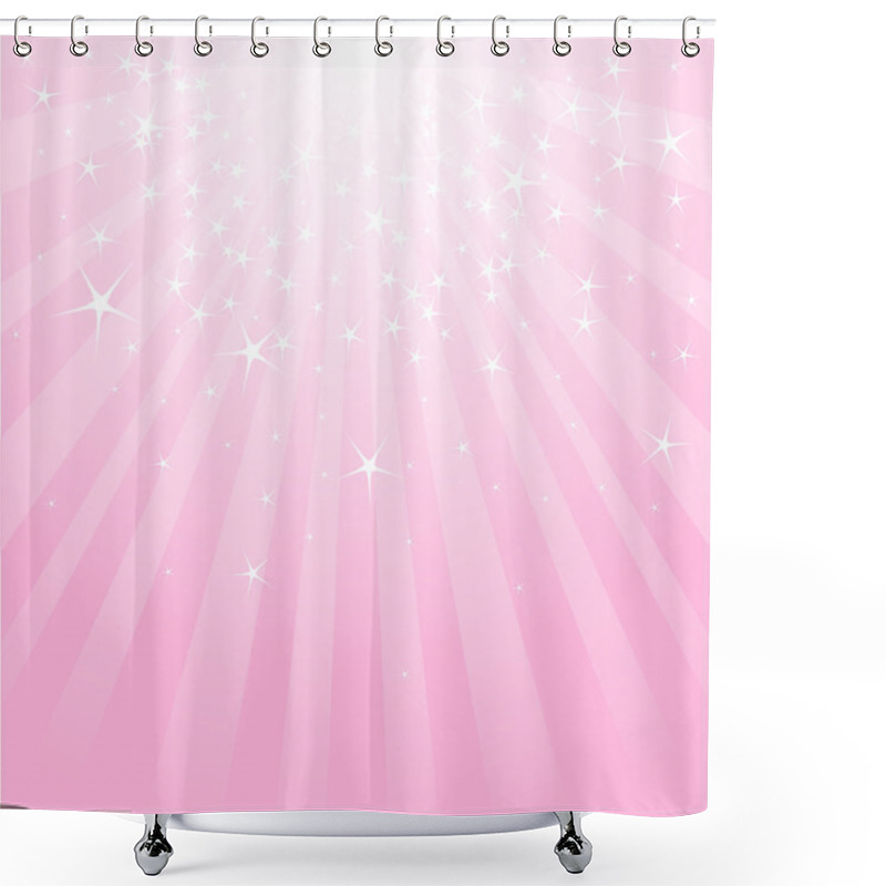 Personality  Pink Skull With Crown Shower Curtains