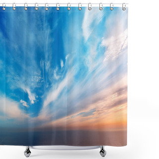 Personality  Sky Background Shower Curtains