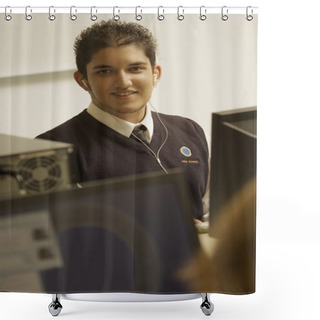 Personality  Private School Student Shower Curtains