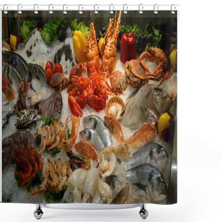 Personality  Seafood Shower Curtains