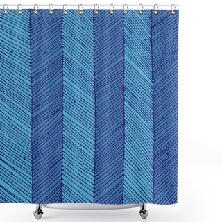 Personality  Vertical Lines Blue Texture. Background For Wallpapers, Cards, Arts, Textile Shower Curtains