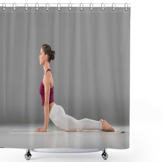Personality  Woman Practicing Yoga  Shower Curtains