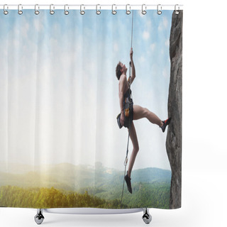 Personality  Climber Shower Curtains