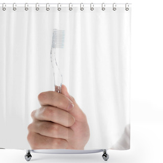 Personality  Toothbrush Shower Curtains