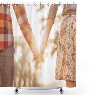 Personality  Young Couple In Love Outdoor Shower Curtains