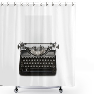 Personality  Retro Typewriter With Copy Space Shower Curtains