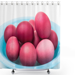 Personality  Red Easter Eggs Shower Curtains