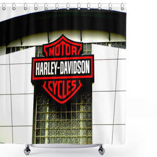 Personality  Harley Davidson Store. Shower Curtains