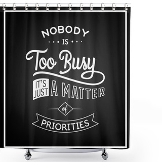 Personality  Quote Typographical Background Shower Curtains