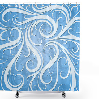 Personality  Window Frost Ornament Shower Curtains