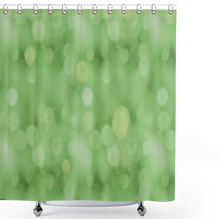 Personality  Green Bokeh Texture Shower Curtains