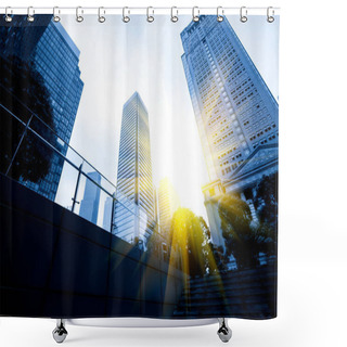 Personality   China Shenzhen   Modern City Landscap Shower Curtains