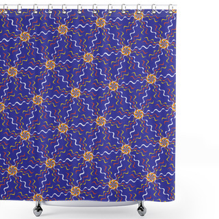 Personality  Background Of Fluttering Ribbons Shower Curtains