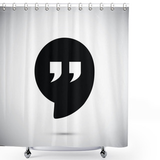 Personality  Quote Mark Icon Shower Curtains