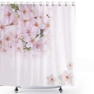 Personality  Flowering Apple Blossom Branches Shower Curtains