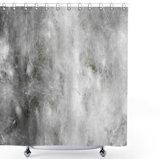 Personality  White Duck Down. Texture Or Background Shower Curtains