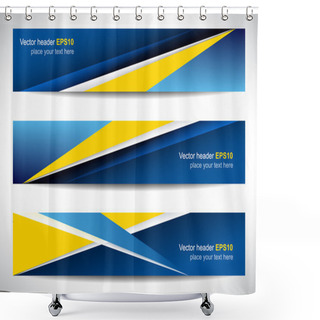 Personality  Web Header Or Banner With Precise Dimension Shower Curtains