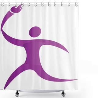 Personality  Olympic Torch Shower Curtains
