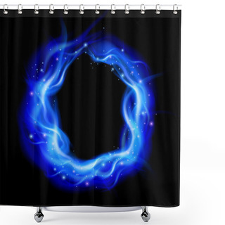 Personality  Burning Ring Shower Curtains