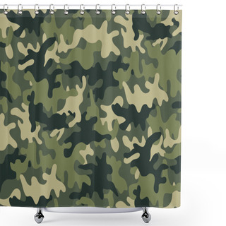 Personality  Camouflage Shower Curtains