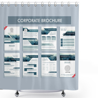 Personality  Creative Business Brochure Design. Shower Curtains