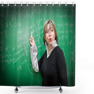 Personality  Teacher In Classroom Shower Curtains