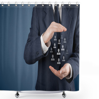 Personality  Customer Or Employees Care Concept Shower Curtains