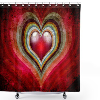 Personality  Love Background Shower Curtains