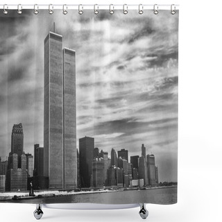 Personality  Twin Towers New York Shower Curtains