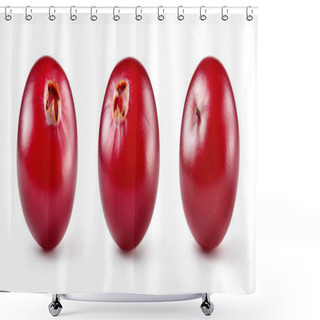 Personality  Cranberry. Fresh Raw Berries Isolated On White Background. Colle Shower Curtains
